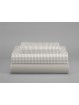 Set plegado Navia en cuadro vichy beige – detalle del tejido