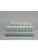 Set plegado Navia en cuadro vichy verde – detalle del tejido