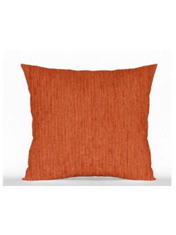 Funda cojín en color teja para cama o sofá en tejido chenilla