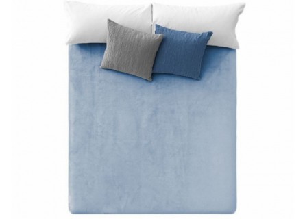 Manta extra suave para cama de Manterol en color azul Color Azul celeste  Tamaño Cama 135/140