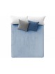 Manta de cama de terciope.o de Manterol en color azul celeste