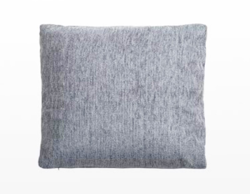 Funda de cojín de chenilla para sofá o dormitorio en color gris claro