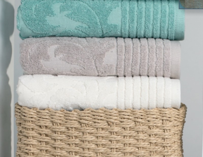 Juego de toalla de gran calidad en algodón 100% de tejido portugués