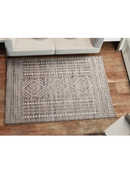 Alfombra estilo étnico en color beige diseño Egipto.