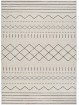 Alfombra de gran calidad  de salón o dormitorio estilo étnico en blanco.
