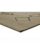 Alfombra de yute moderna con dibujo para exterior o interior.