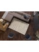 Alfombra vintage estilo moderna en tonos beige y gris