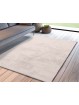 Alfombra super suave de pelo lavable y antideslizante de gran calidad en color blanco.