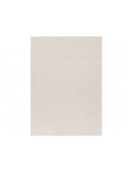 Alfombra super suave de pelo lavable y antideslizante de gran calidad en color blanco.
