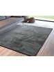 Alfombra super suave de pelo lavable y antideslizante de gran calidad en color gris.