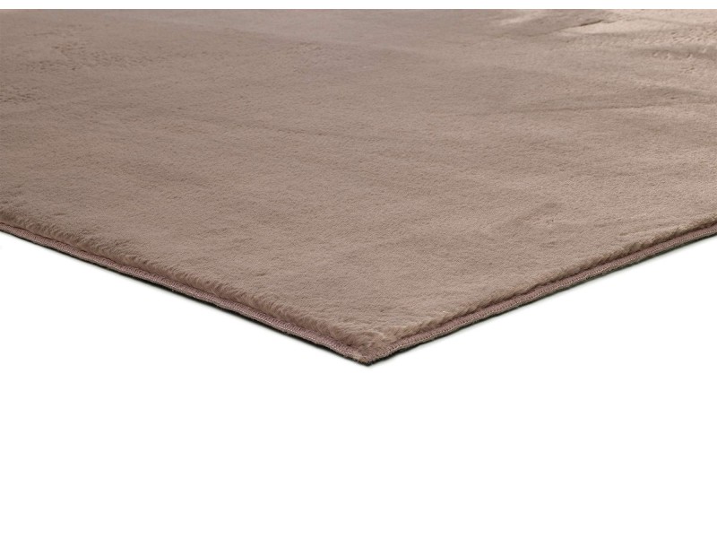 Alfombra super suave de pelo lavable y antideslizante de gran calidad en color visón.