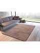 Alfombra super suave de pelo lavable y antideslizante de gran calidad en color visón.