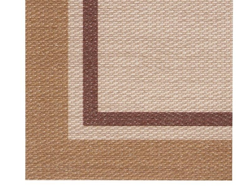 Alfombra de vinilo de buena calidad y a buen precio en color beige y oro