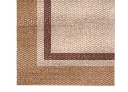 Alfombra de vinilo de buena calidad y a buen precio en color beige y oro